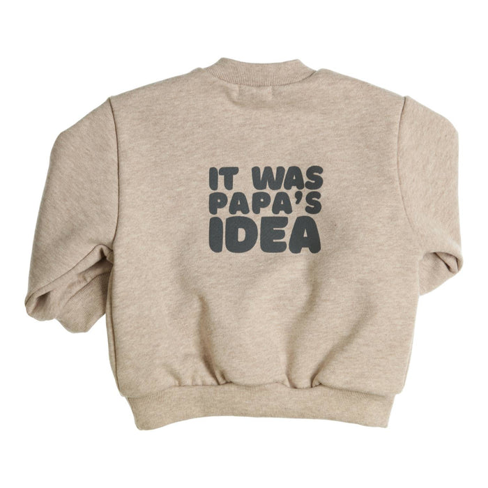 Sweater Hibbo It Was Papa's Idea