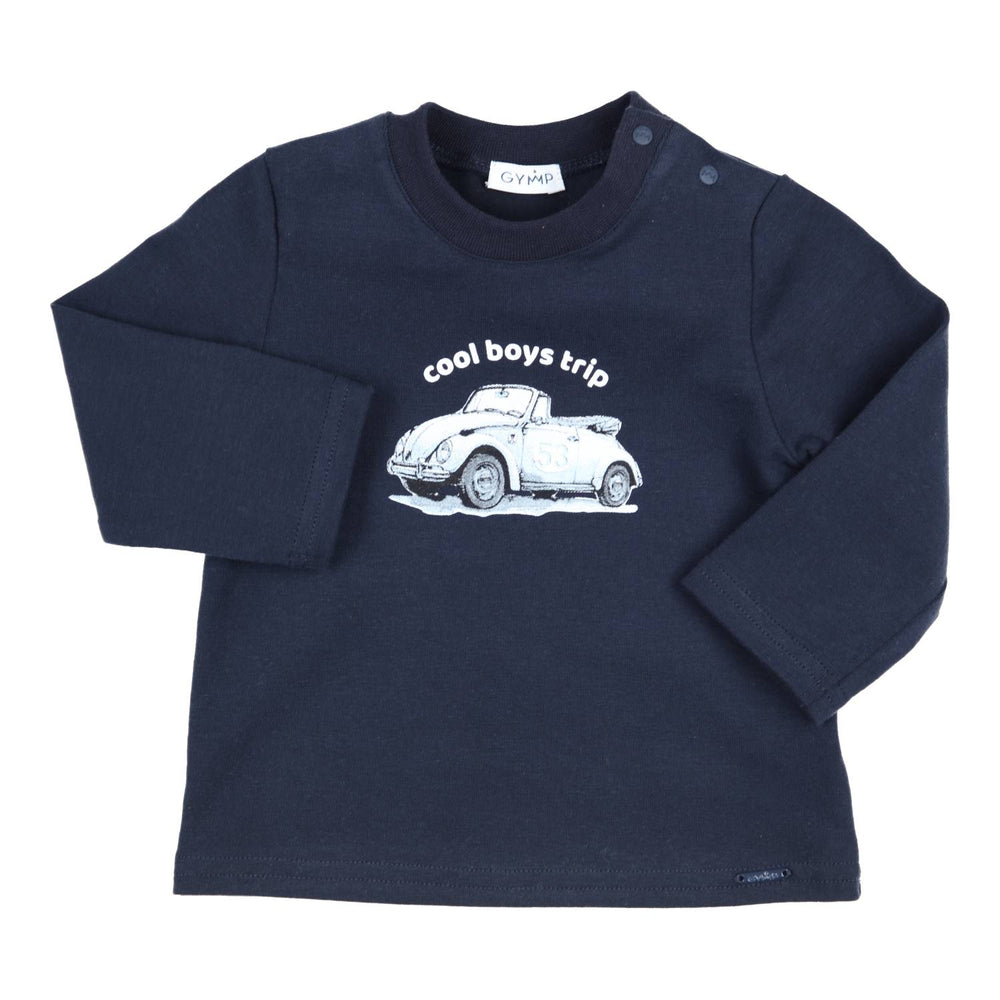 T-shirt Lange Mouw Aerodoux Cool Boys Trip Marineblauw