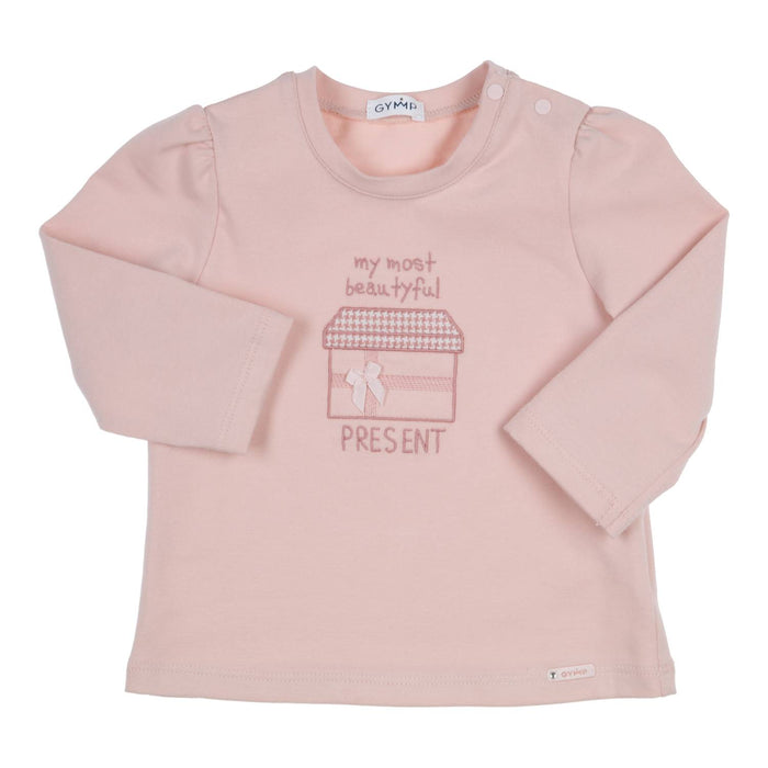 T-shirt Lange Mouw Aerodoux Present Oudroze