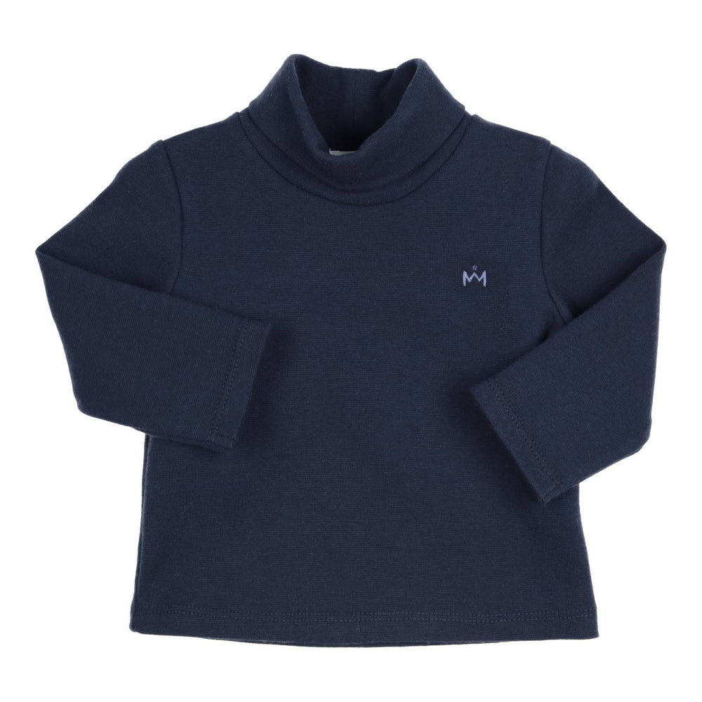 T-shirt Lange Mouw Robby Lichtgroen - Marineblauw