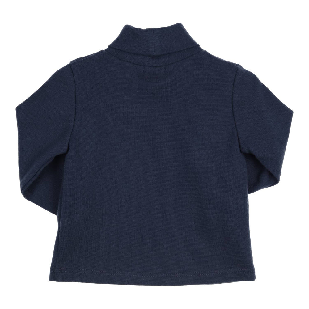 T-shirt Lange Mouw Robby Lichtgroen - Marineblauw