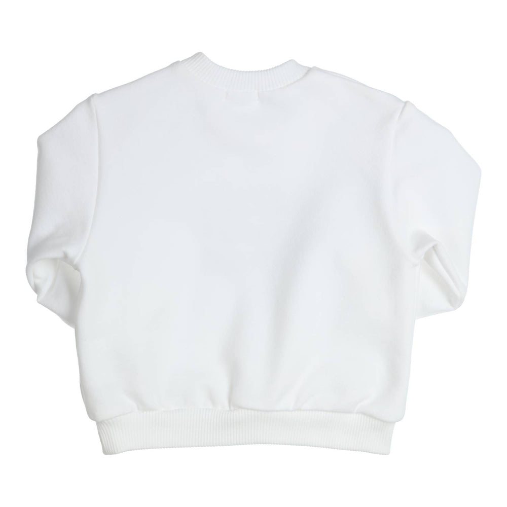 Sweatshirt Carbon Weiß – Grün