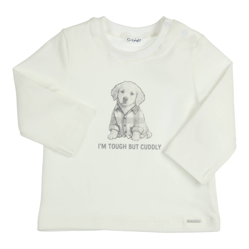 T-shirt lange mouw Aerodoux I'm Tough But Cuddly Grijs