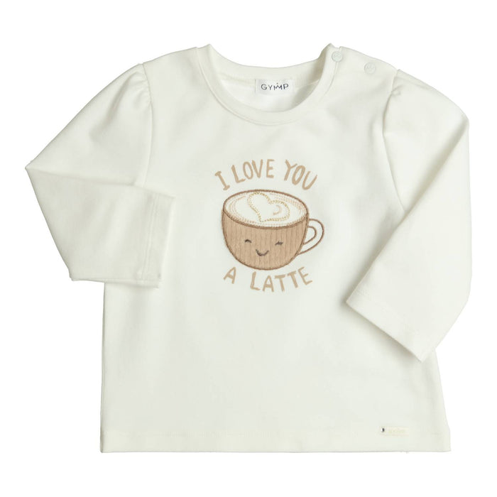 T-shirt lange mouw Aerodoux I Love You A Latte