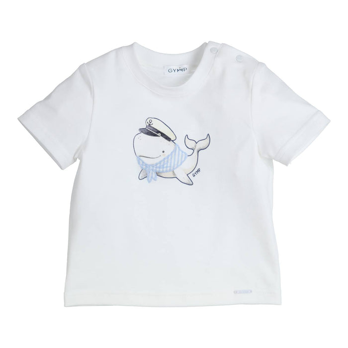 T-shirt Aerobic Whale Wit