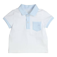 Polo Aerobic Wit/Lichtblauw