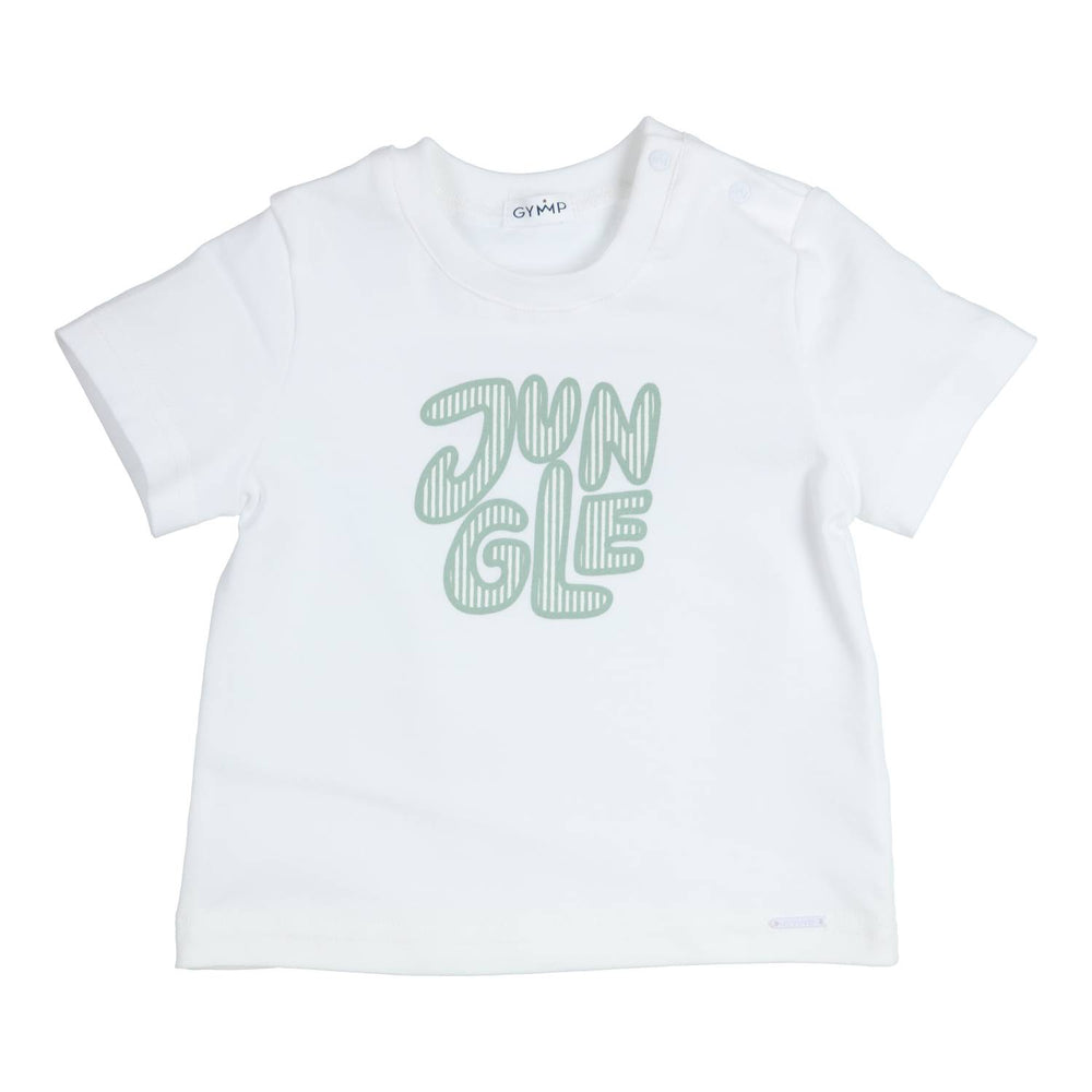 T-shirt Aerobic Jungle Beige - Groen