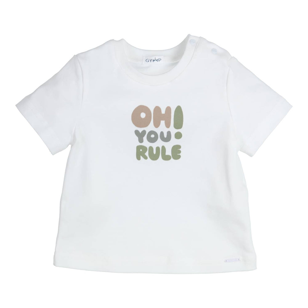 T-shirt Aerobic Oh You Rule Blauw - Groen