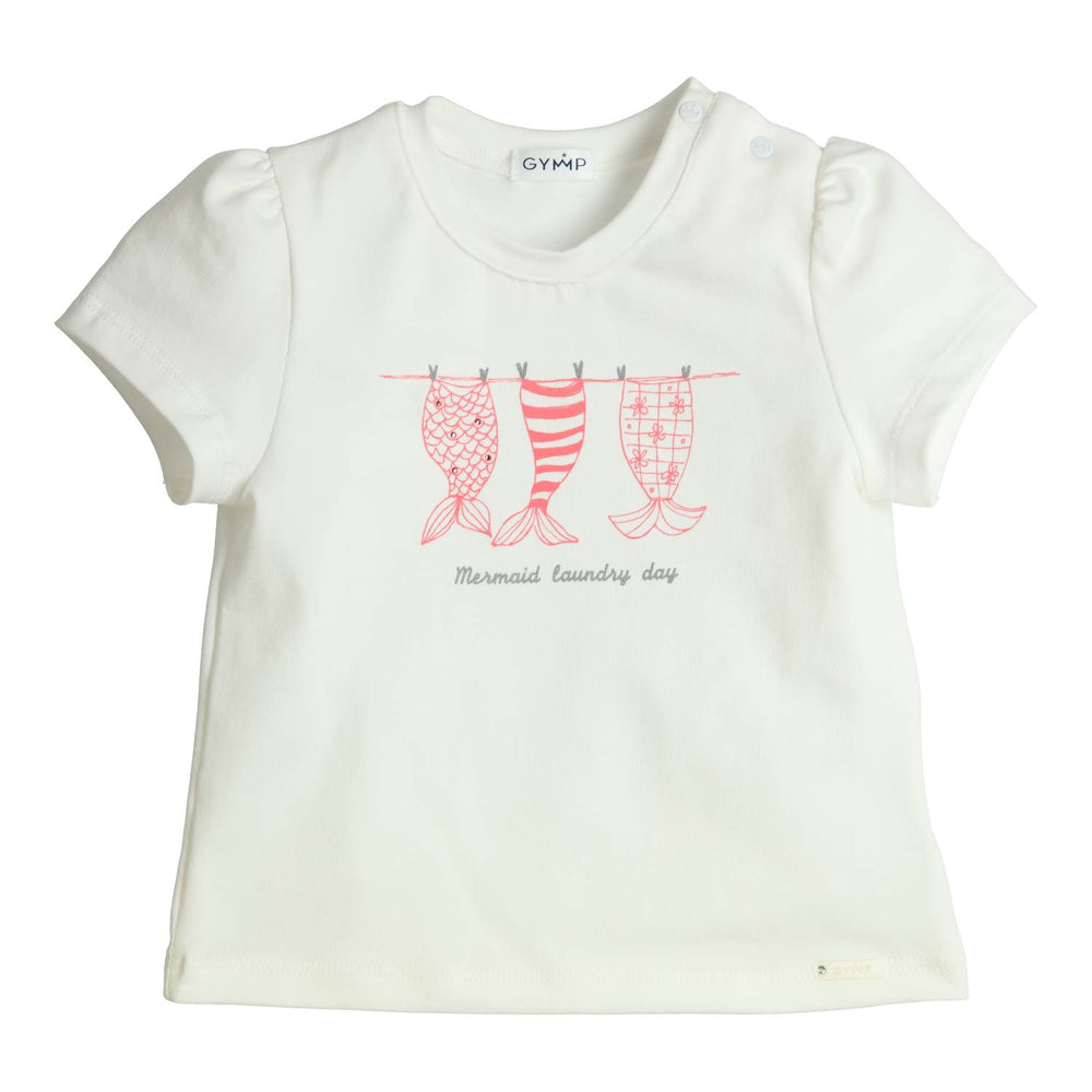 T-shirt Aerobic Mermaid Laundry Day Beige – Rose