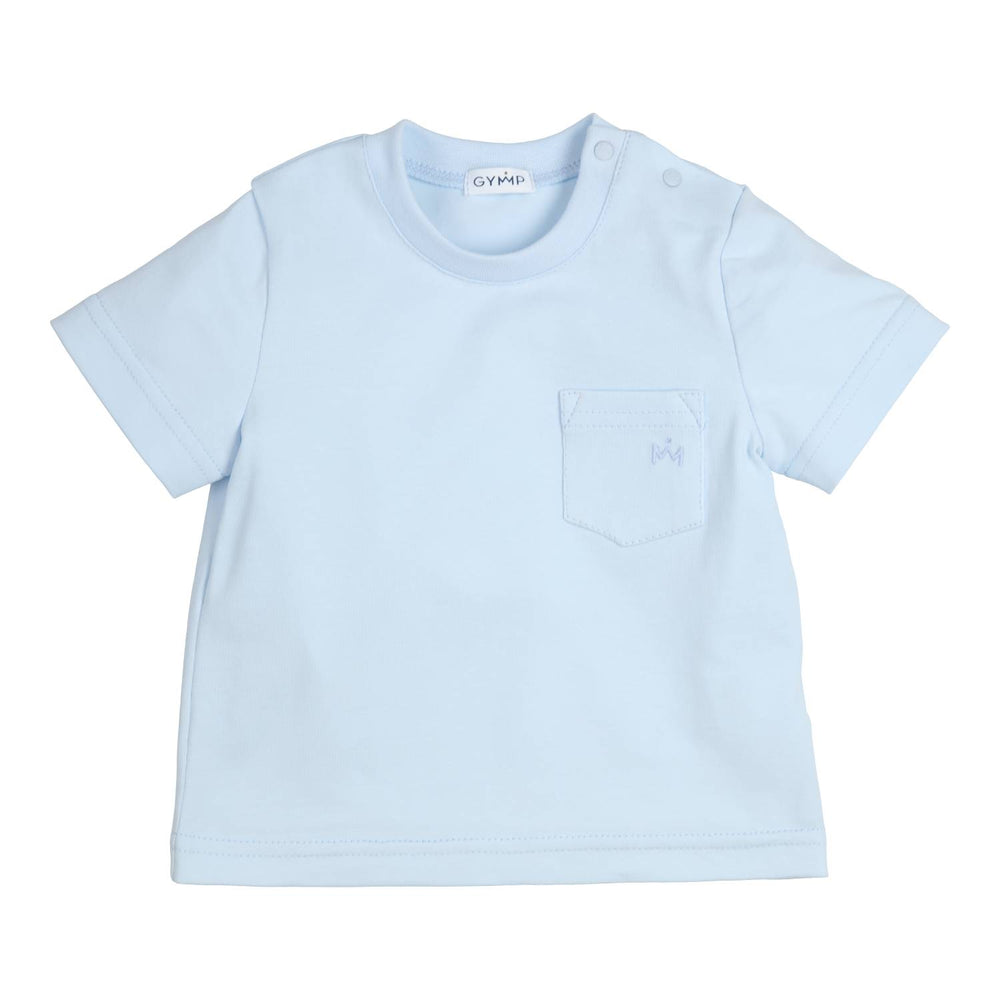 T-Shirt Aerobic Hellblau – Weiß