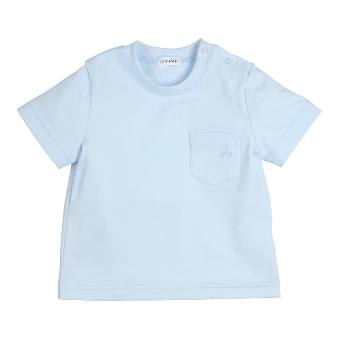 T-Shirt Aerobic Hellblau – Weiß