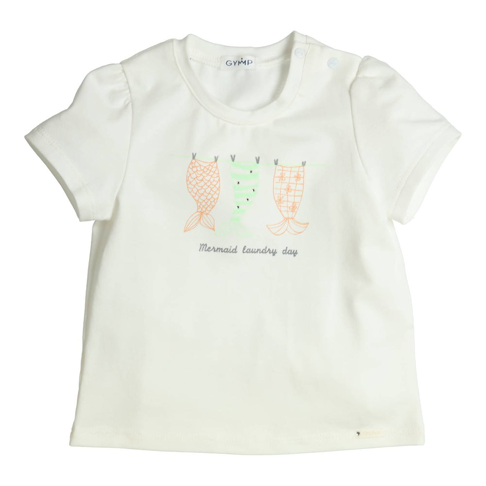 T-Shirt Aerobic Mermaid Laundry Day Orange