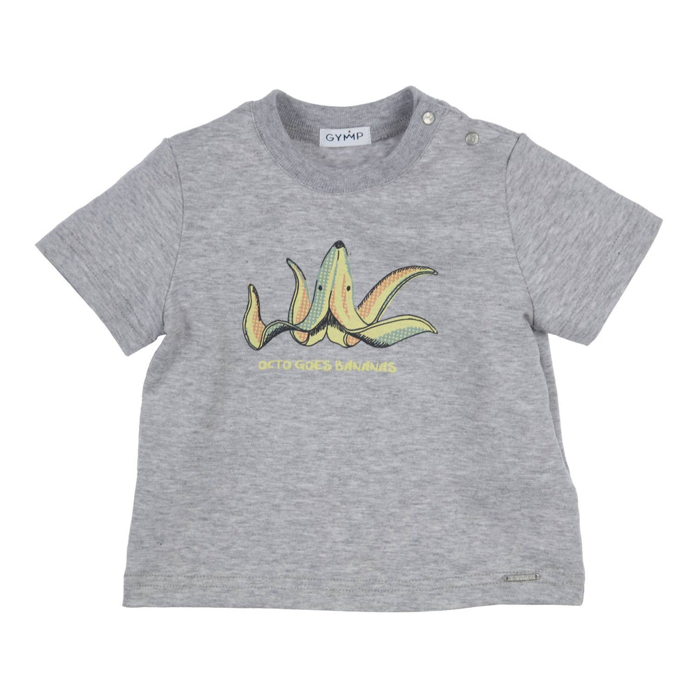 T-shirt Aerochine Octo Goes Bananas Grijs