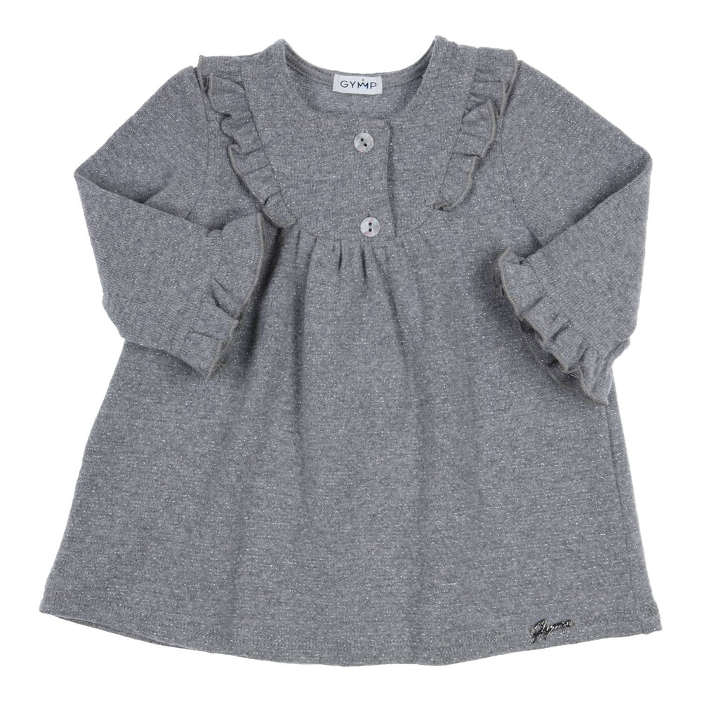 Jurk Lucia Grijs Met ruffles