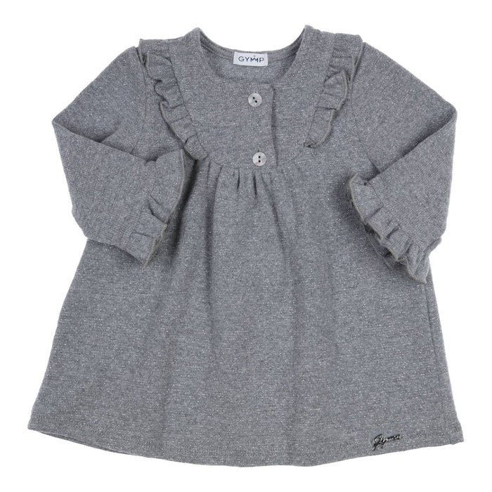 Jurk Lucia Grijs Met ruffles
