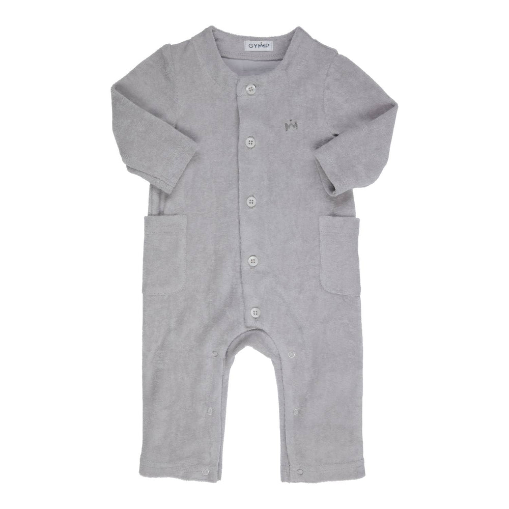 Creepersuit Ido Blauw - Lichtgrijs