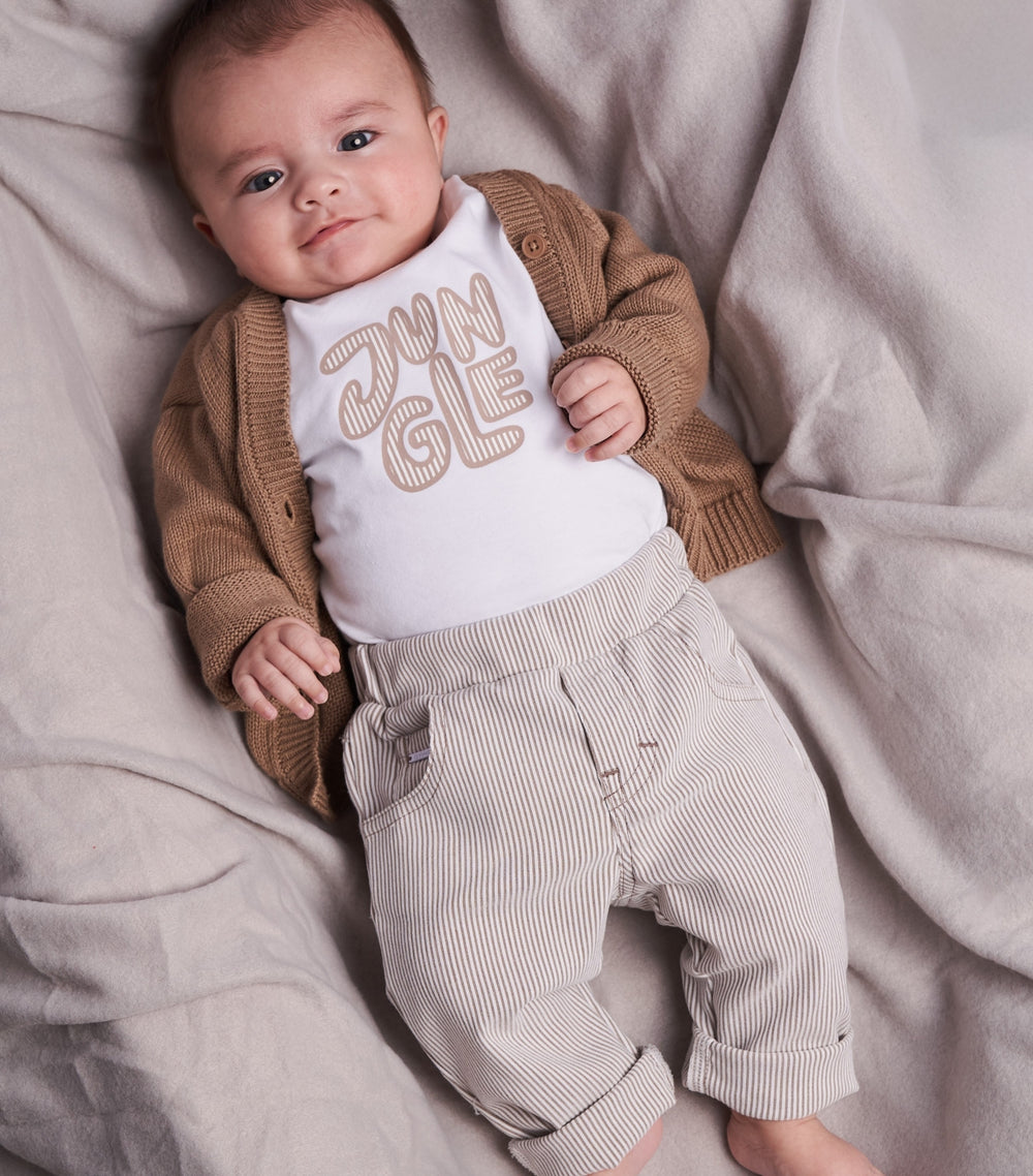 T-shirt Aerobic Jungle Beige - Groen