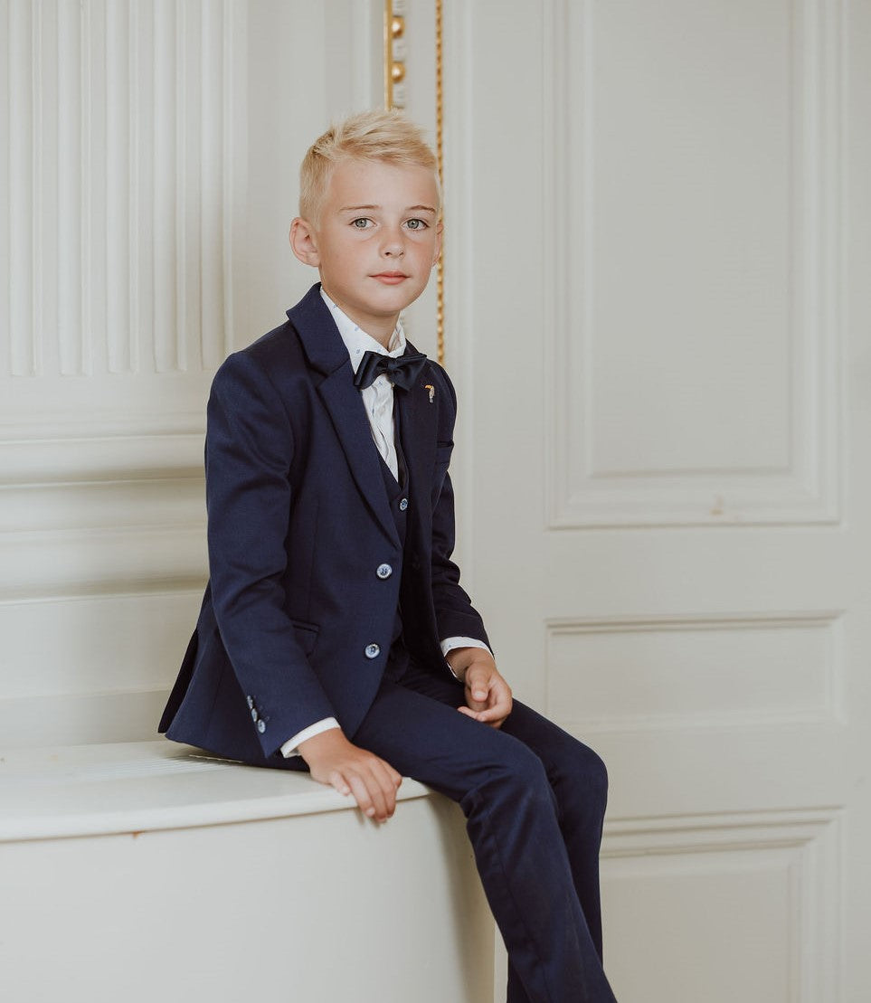 Klassiek navy kostuum voor jongens