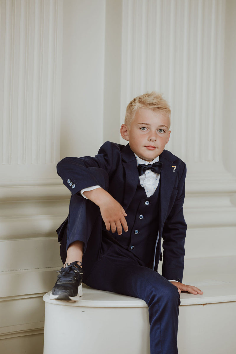 Klassiek navy kostuum voor jongens
