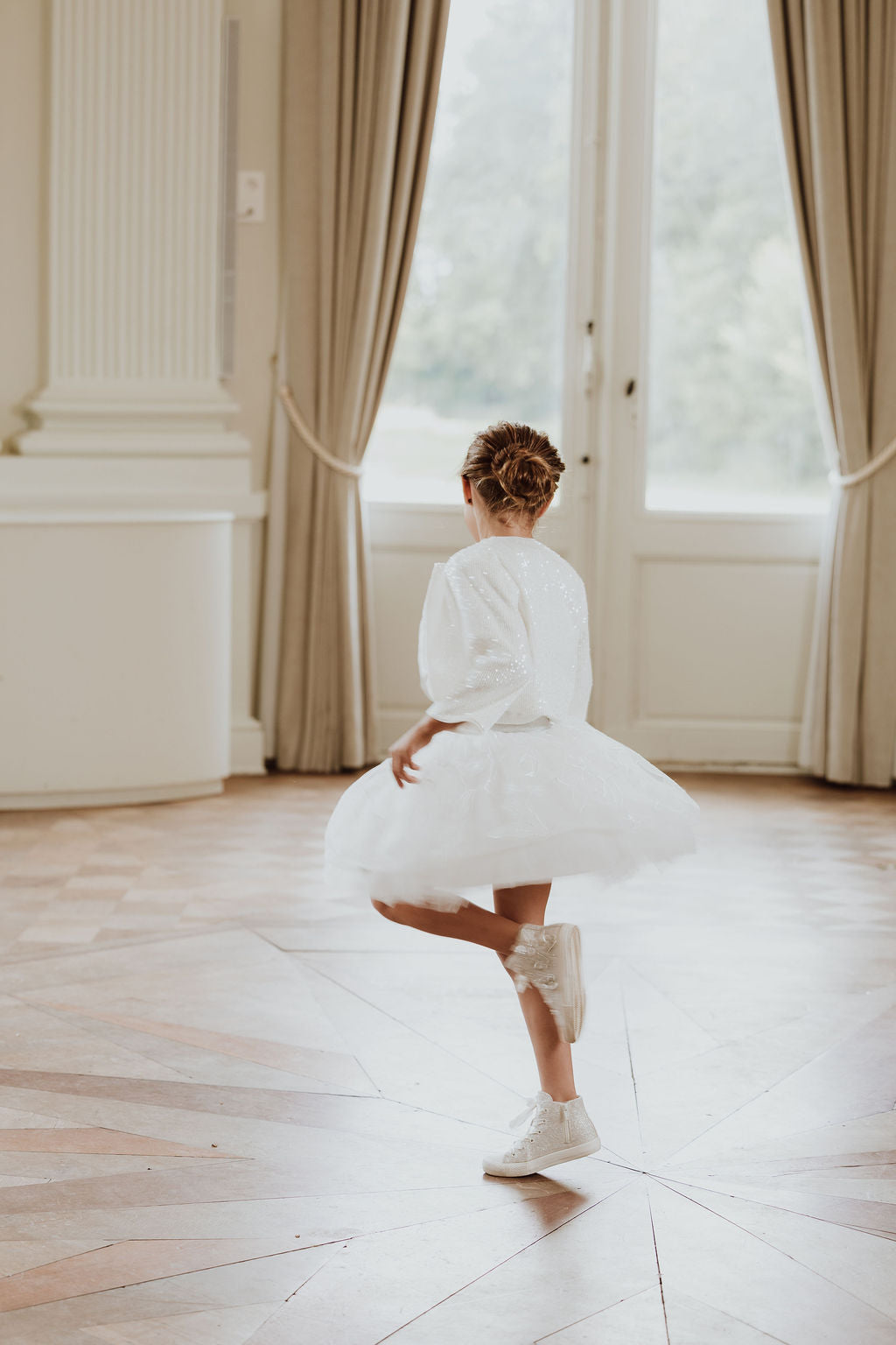 Tule rok & pailletten jasje