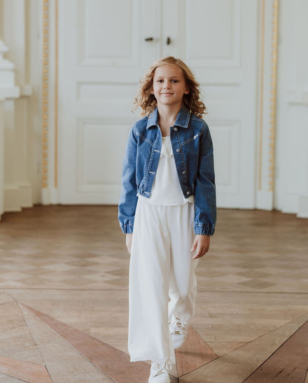 Witte losse broek en bijpassende top