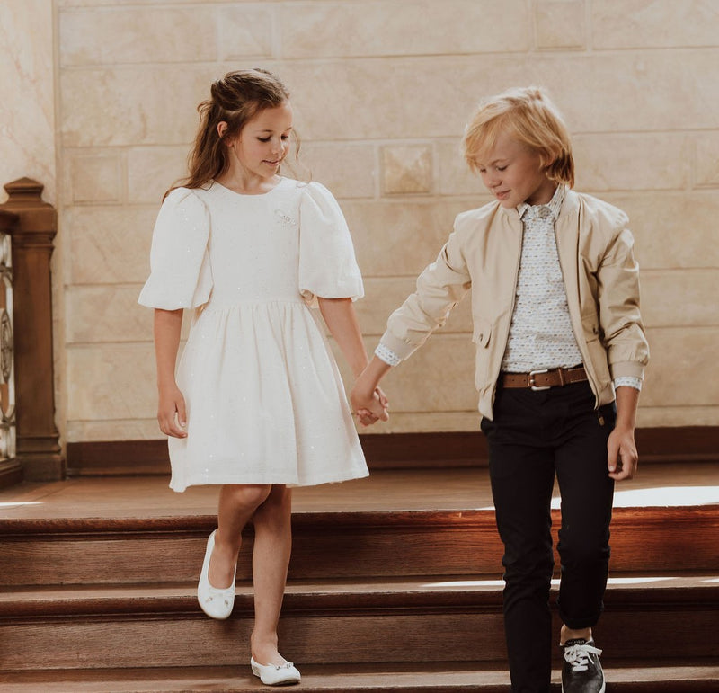 Casual chic in beige en navy